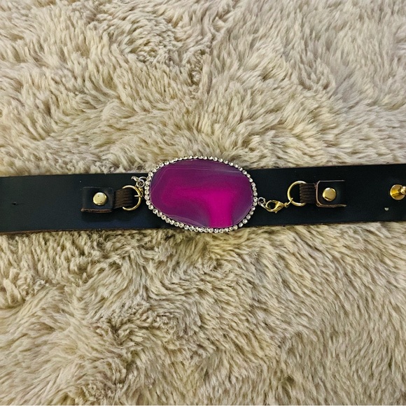 Purple Geo Cuff - Picture 3 of 3